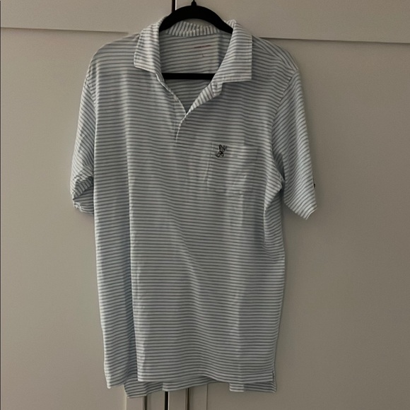 B.Draddy Other - Men's Striped Polo Shirt - Blue